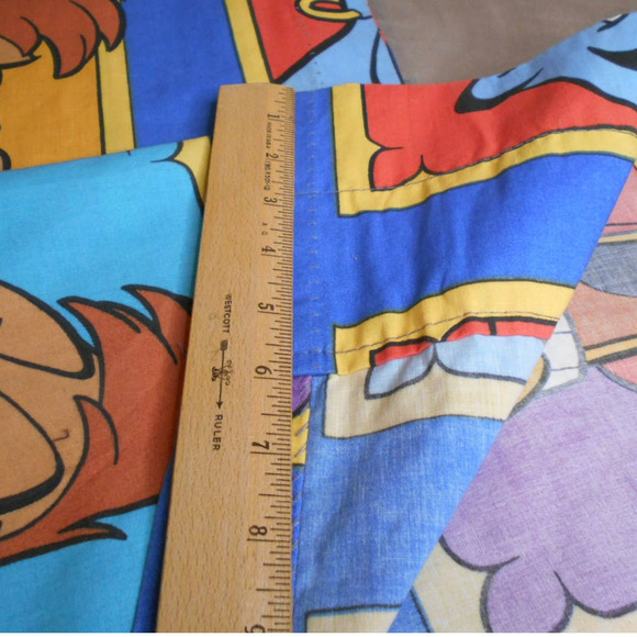 Vintage Disney 1993 Aladdin Curtain Set 14193 Genie, Abu, Iago - Picture 10 of 11